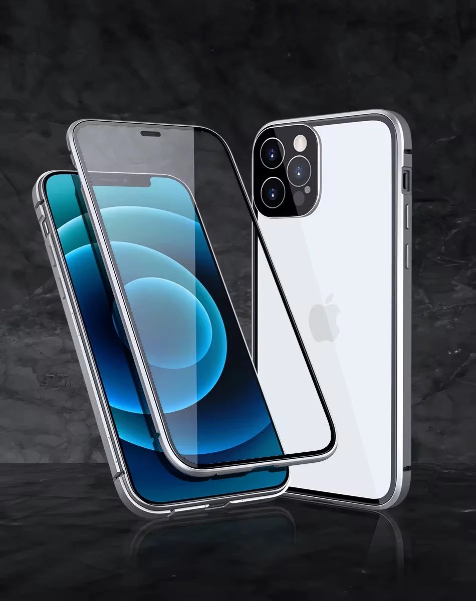 Coque Magnétique Premium iPhone – Verre Trempé 360° | Protection Anti-Choc